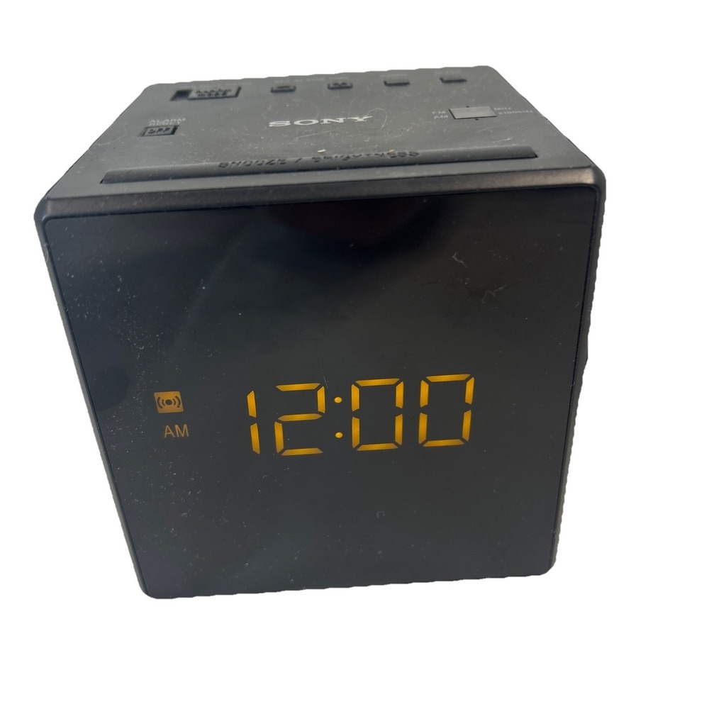 Sony ICF-C1 Digital Alarm Clock Radio AM/FM Tested Working